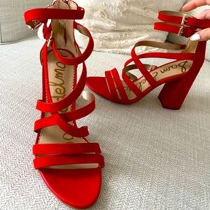 Sam Edelman BRAND NEW Strappy Red Heel
